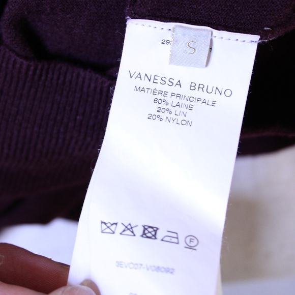 Vanessa Bruno, Batilda Dress in Burgundy, Size S - Picture 7 of 7